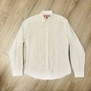 Thomas Pink Dress Shirt White 16